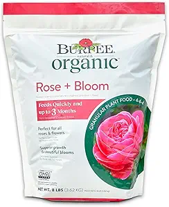 Burpee Organic Bloom Granular All-Natural Food for Roses and Flower Plants  Ideal for Container Gardens, Beds or Bushes