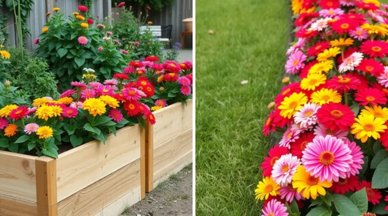 Zinnia Garden Bed Ideas