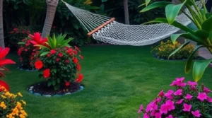 Backyard landscape design